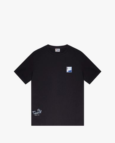  FILA - Áo thun unisex cổ tròn tay ngắn Heritage Loose Fit 