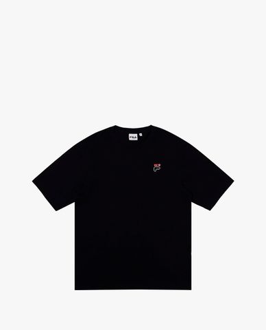  FILA - Áo thun unisex cổ tròn tay ngắn Heritage Loose Fit Logo 