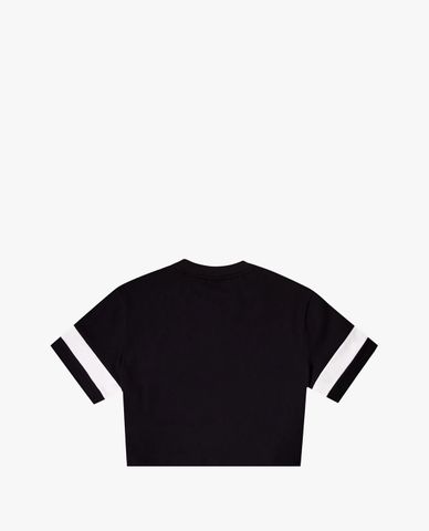  FILA - Áo croptop nữ cổ tròn tay ngắn Heritage Loose Fit Small Logo 