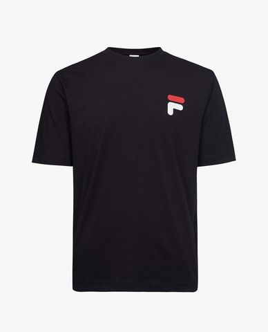  FILA - Áo thun unisex cổ tròn tay ngắn hiện đại 