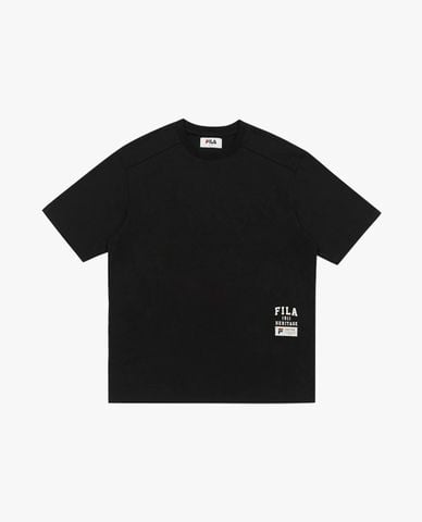  FILA - Áo thun unisex cổ tròn tay ngắn The New Original Logo 