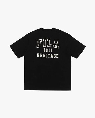  FILA - Áo thun unisex cổ tròn tay ngắn The New Original Logo 