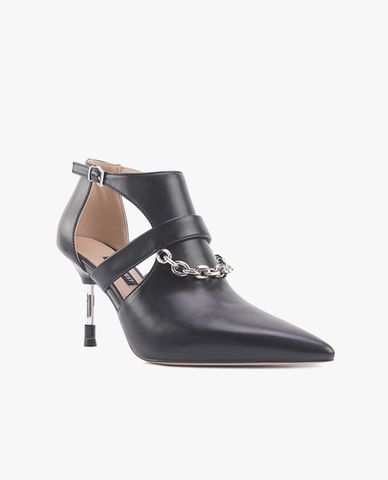  NINE WEST - Giày cao gót nữ bít mũi phối xích Marsel 