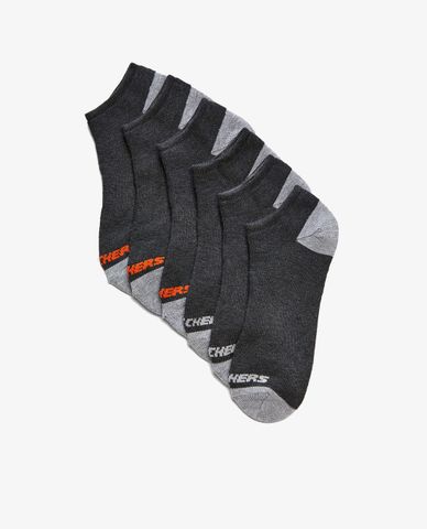  SKECHERS - Set 6 đôi vớ nam cổ thấp Cushioned No Show 