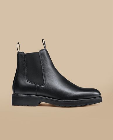  CHARLES TYRWHITT - Giày boots nam mũi tròn Suede Chelsea 