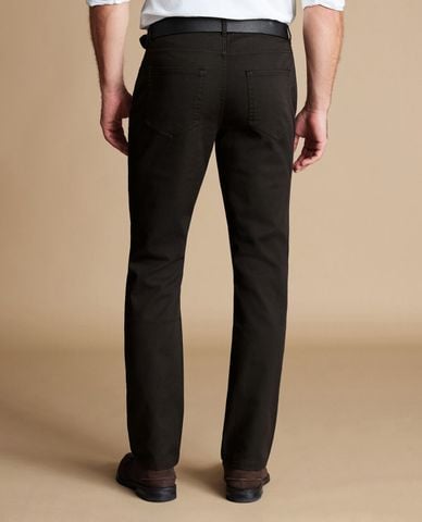  CHARLES TYRWHITT - Quần jeans nam phom ôm thời trang Twill 5 Pocket 