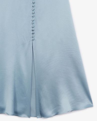  THE KOOPLES - Đầm mini cổ V tay ngắn phom rũ nữ tính 