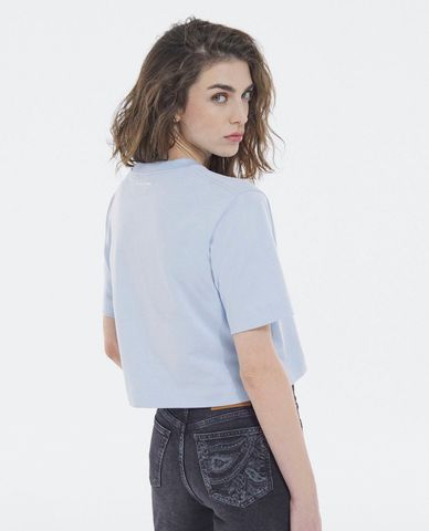  THE KOOPLES - Áo thun nữ phom croptop ngắn tay thời trang 