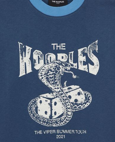  THE KOOPLES - Áo thun nữ cổ tròn tay ngắn With Print 