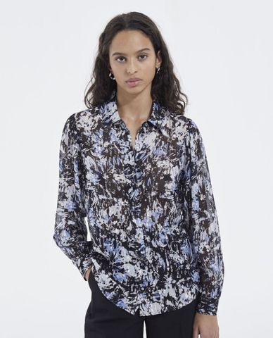  THE KOOPLES - Áo sơ mi nữ phom suông họa tiết Pattern 