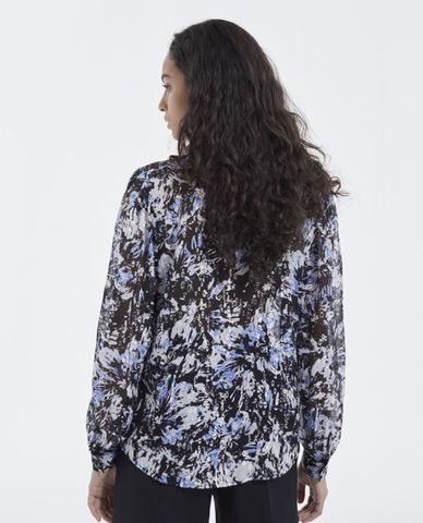  THE KOOPLES - Áo sơ mi nữ phom suông họa tiết Pattern 