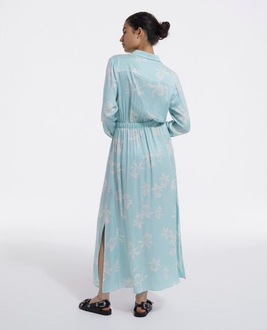  THE KOOPLES - Đầm midi phom suông tay dài Floral Print 