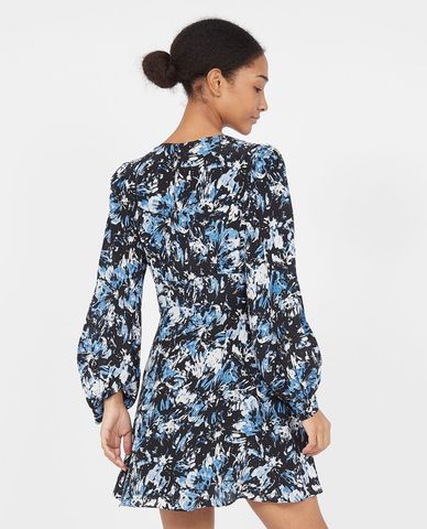  THE KOOPLES - Đầm mini cổ V tay dài Firework Print 