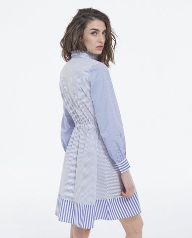  THE KOOPLES - Đầm mini sơ mi cổ trụ tay dài thanh lịch 