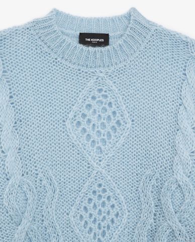  THE KOOPLES - Áo sweater nữ cổ tròn tay dài thời trang 