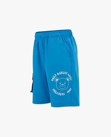  SKECHERS - Quần short bé trai lưng thun phối túi hộp 