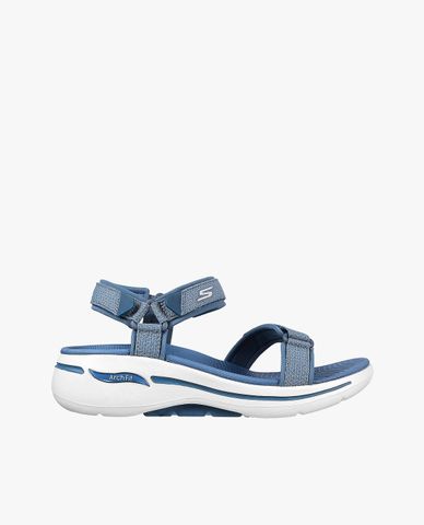  SKECHERS - Giày sandals nữ đế cao quai ngang GO WALK Arch Fit 