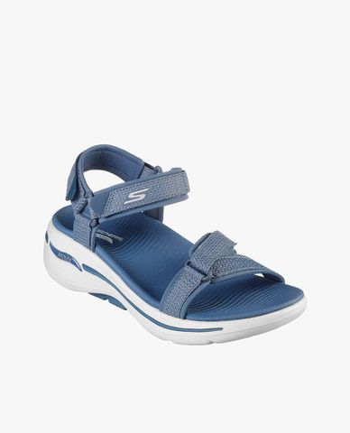  SKECHERS - Giày sandals nữ đế cao quai ngang GO WALK Arch Fit 