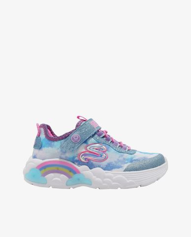  SKECHERS - Giày sneaker trẻ em S Lights Rainbow Racer 