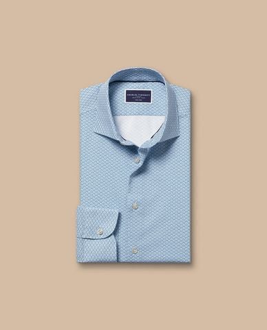  CHARLES TYRWHITT - Áo sơ mi nam cổ bẻ tay dài Print 