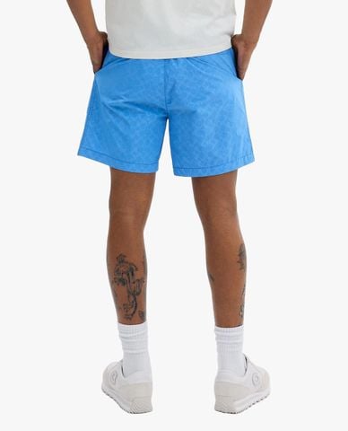  COACH - Quần short nam ống đứng lưng thun phối monogram nổi bật 