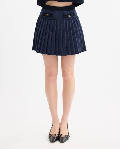  COACH - Chân váy xếp li mini phom chữ A Heritage C 