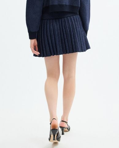  COACH - Chân váy xếp li mini phom chữ A Heritage C 