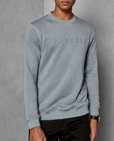  TED BAKER - Áo Sweatshirt nam tay dài cổ tròn Bizare 