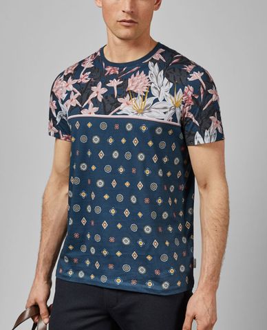  TED BAKER - Áo thun nam cổ tròn Lyme 