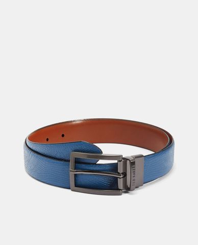  TED BAKER - Thắt lưng nam bằng da Blue Reversible 