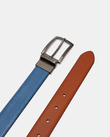  TED BAKER - Thắt lưng nam bằng da Blue Reversible 