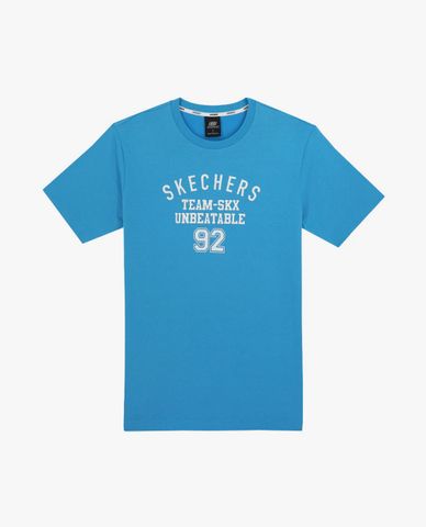  SKECHERS - Áo thun nam cổ tròn tay ngắn Athletics 