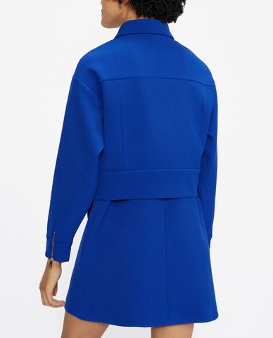  TED BAKER - Áo khoác croptop nữ cổ bẻ dài tay phom ngắn Elrosa 