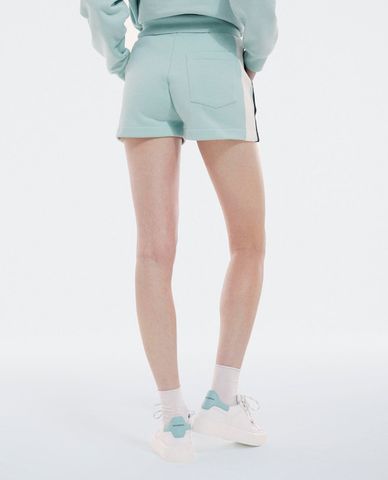  THE KOOPLES - Quần shorts nữ kẻ sọc lưng thun thời trang 