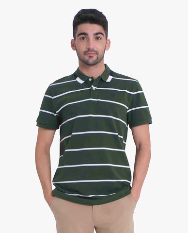  BEVERLY HILLS POLO CLUB - Áo polo nam tay ngắn kẻ sọc ngang trẻ trung 