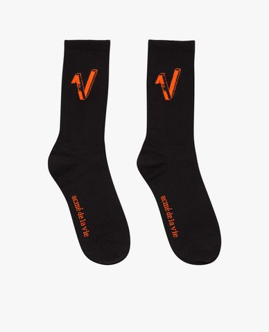  ADLV - Vớ cổ cao V Logo Casual 