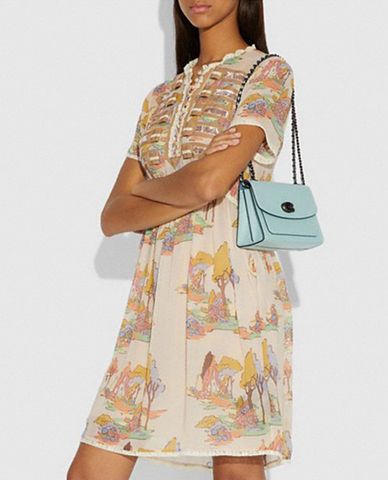  COACH - Túi đeo vai nữ nắp gập Parker 18 