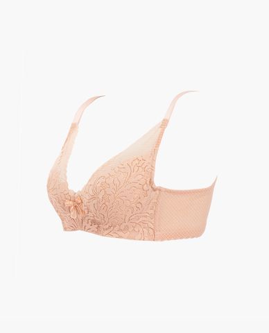  iBasic - Áo ngực nữ dáng ôm có gọng không mút phối ren cup T shirt 