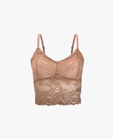  iBasic - Set áo ngực bralette ren mút mỏng và quần lót nữ ren phom hipster 