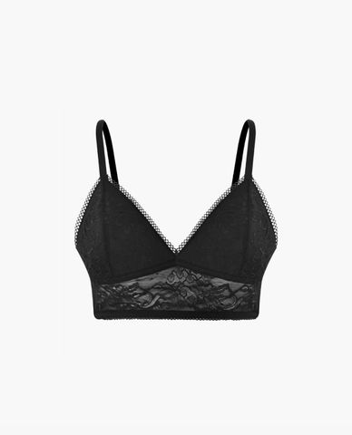  iBasic - Set áo ngực bralette V Deep và quần lót ren bikini 