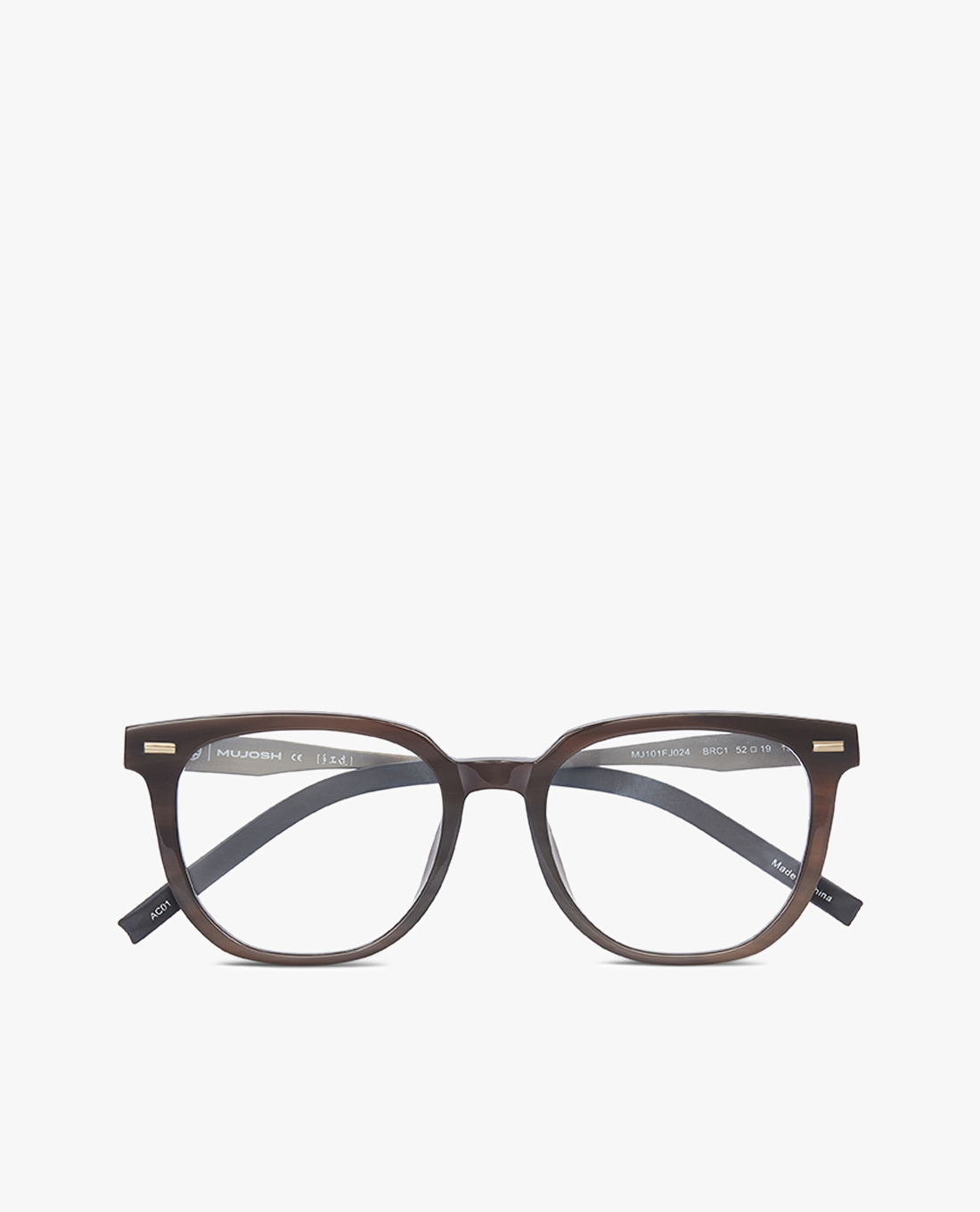 MUJOSH - Gọng kính nam phom vuông bo tròn thời trang