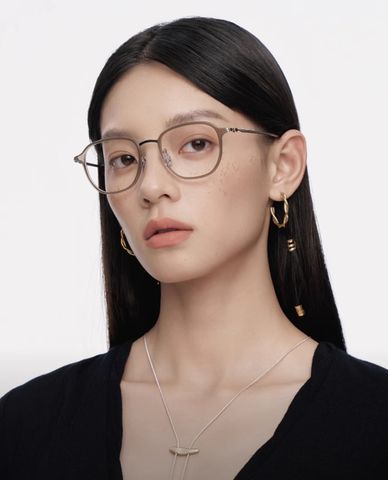  MUJOSH - Gọng kính vuông unisex bản vừa Wood 90 