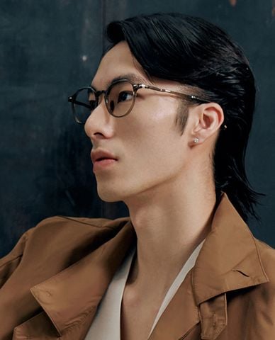  MUJOSH - Gọng kính oval unisex dáng mảnh tinh tế 