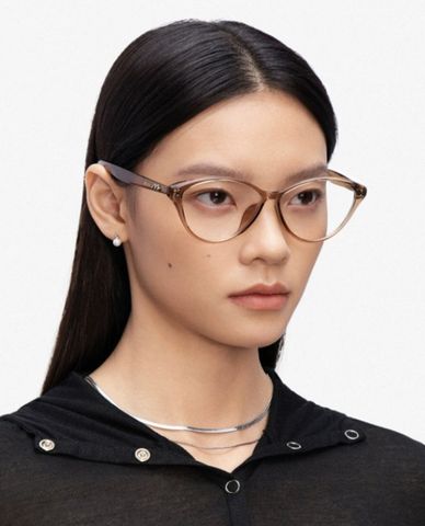  MUJOSH- Gọng kính tròn nữ bản dày thời trang 