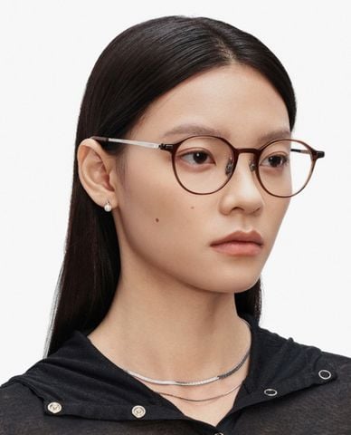  MUJOSH - Gọng kính tròn unisex bản vừa thời trang 