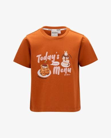  SKECHERS - Áo thun bé gái cổ tròn tay ngắn hiện đại 