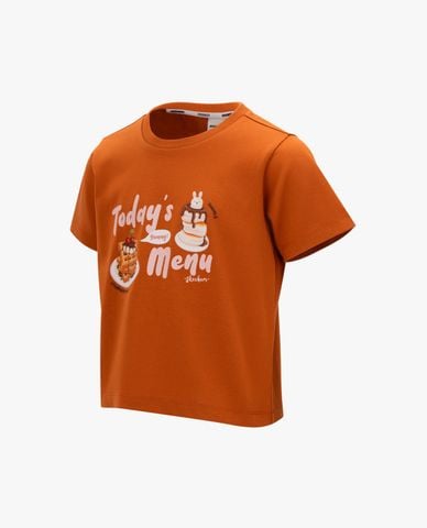  SKECHERS - Áo thun bé gái cổ tròn tay ngắn hiện đại 