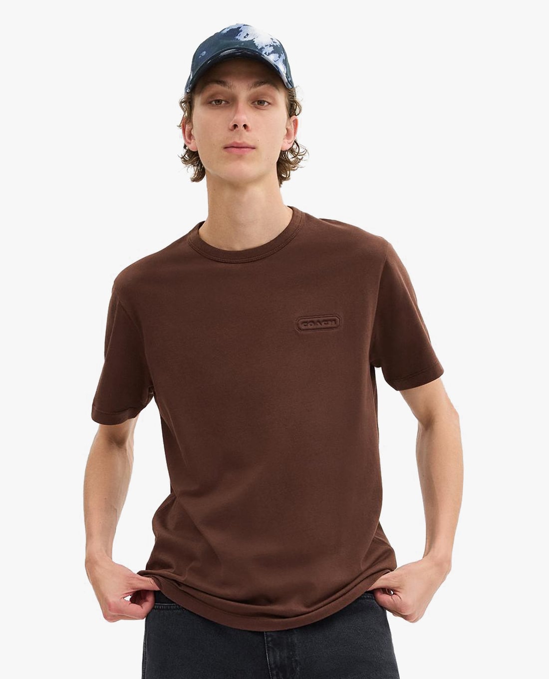 COACH - Áo thun nữ cổ tròn tay ngắn Essential