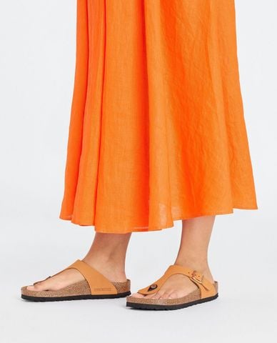  BIRKENSTOCK - Dép kẹp unisex phối khoá Gizeh 