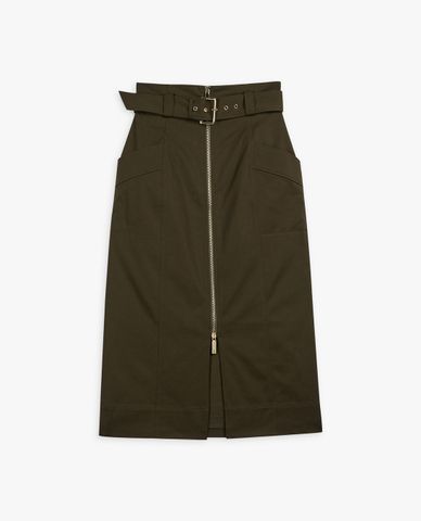  TED BAKER - Chân váy bút chì phối zip Janiis 